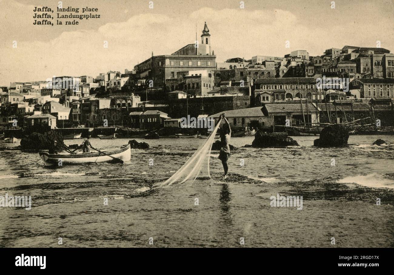 Jaffa, Israel - Der Landeplatz. Stockfoto