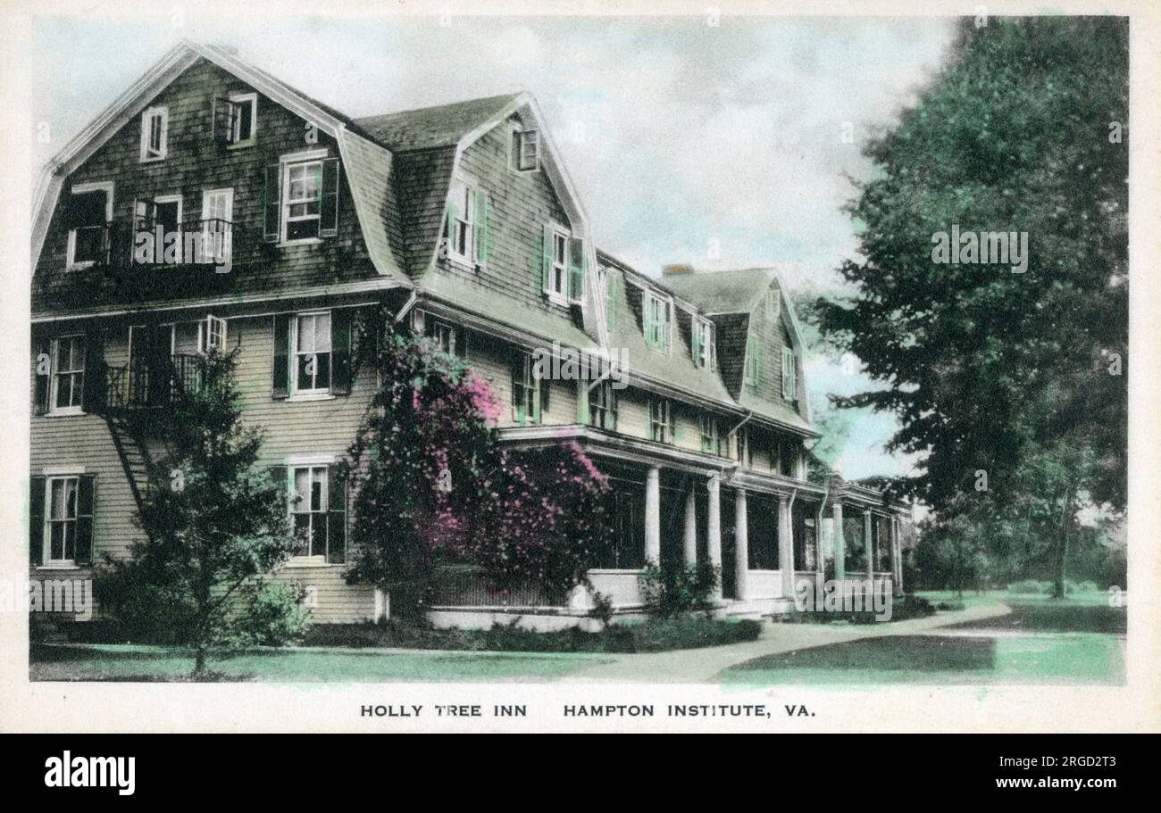 Holly Tree Inn, Hampton Institute, Virginia, USA. Stockfoto