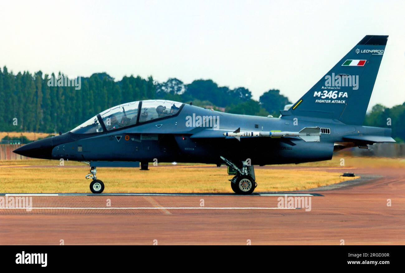 Alenia Aermacchi M-346FA CPX622 (msn 7034), auf der Royal International Air Tattoo - RAF Fairford 11. Juli 2018. (Aeronautica Militare - Italienische Luftwaffe) Stockfoto