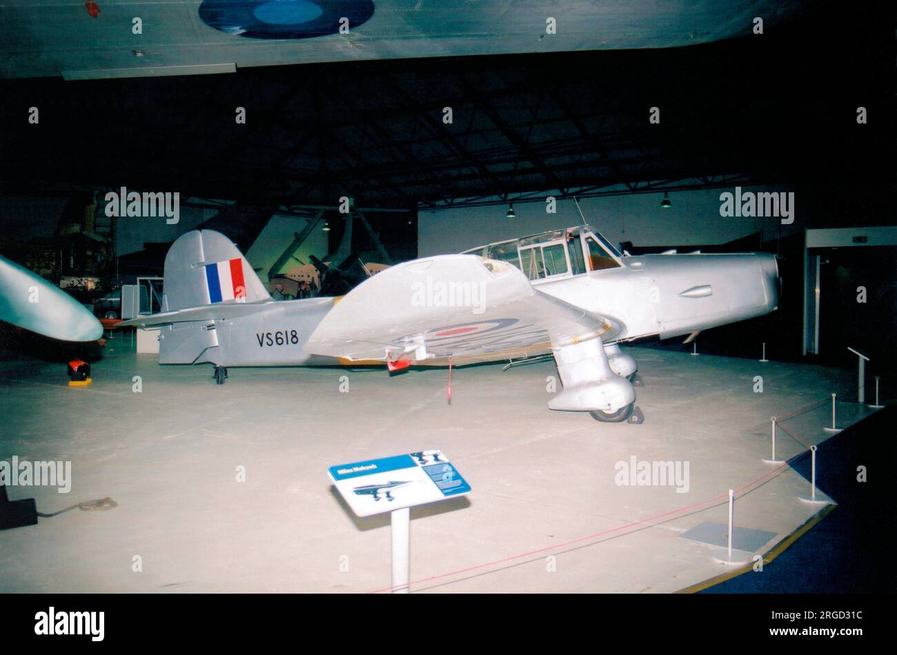 Percival P.40 Prentice T1 G-AOLK / VS618 (msn PAC/225), im Royal Air Force Museum, Hendon. Stockfoto