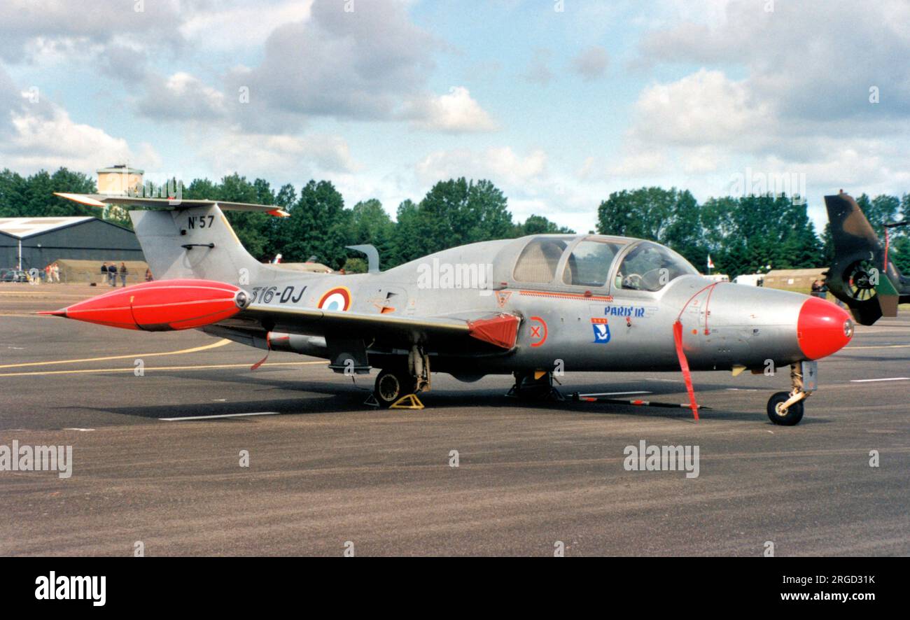 Armee de l'Air - Morane-Saulnier MS.760 Paris IR 57 / 316-DJ (msn 57). (Armee de l'Air - Französische Luftwaffe / EAT - ecole de l'Aviation de Transport) Stockfoto