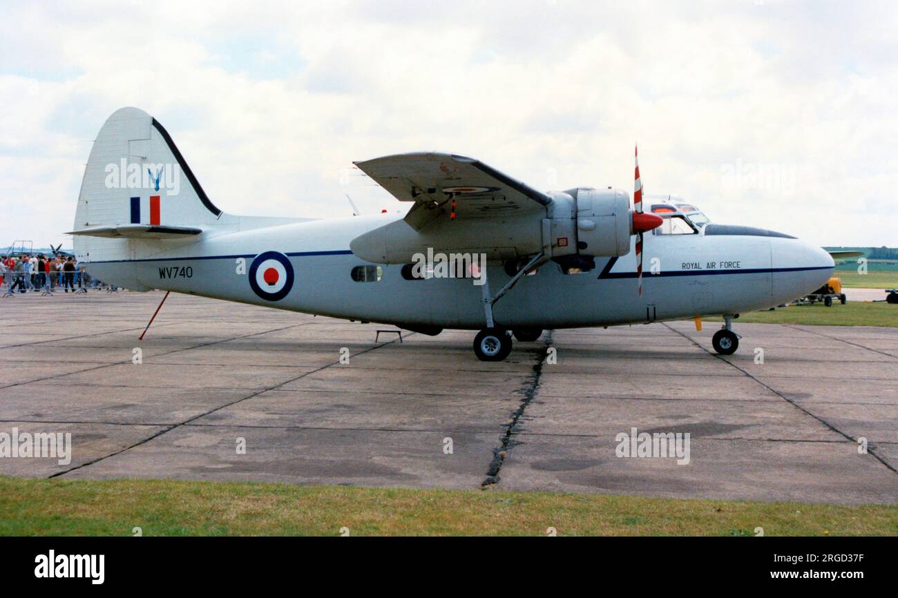 Percival Pembroke C.1 G-BNPH / WV740 (msn S.66/41), in Duxford am 6. Juni 2004. Stockfoto