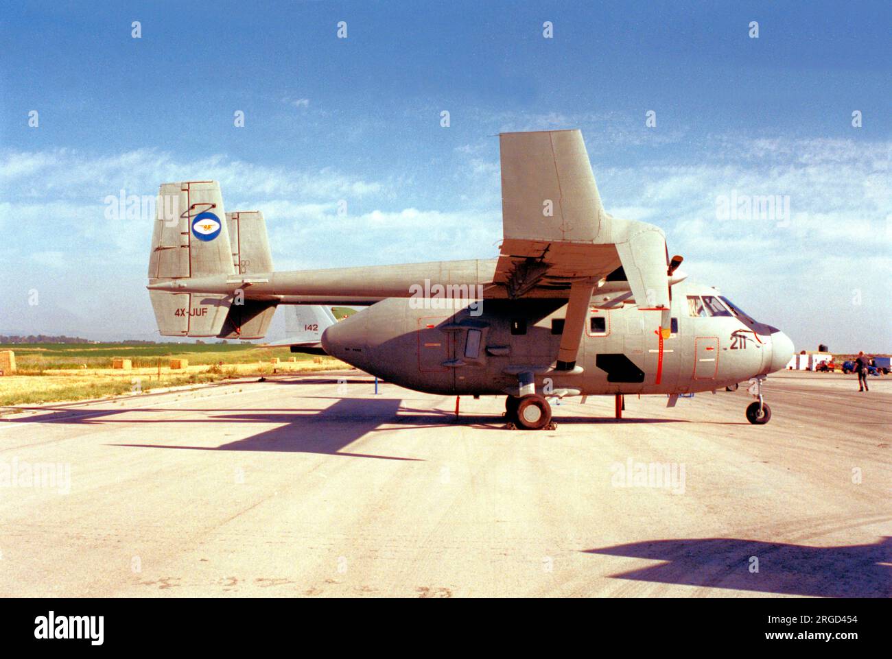 Israelische Luftwaffe - IAI Arava 202 211/4X-JUF (msn 107), vom 126. Stockfoto