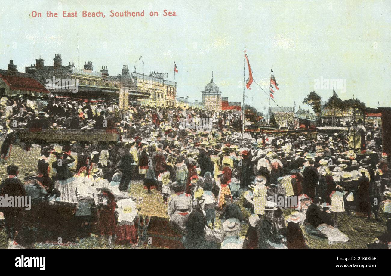 Am East Beach, Southend am Meer, Essex Stockfoto