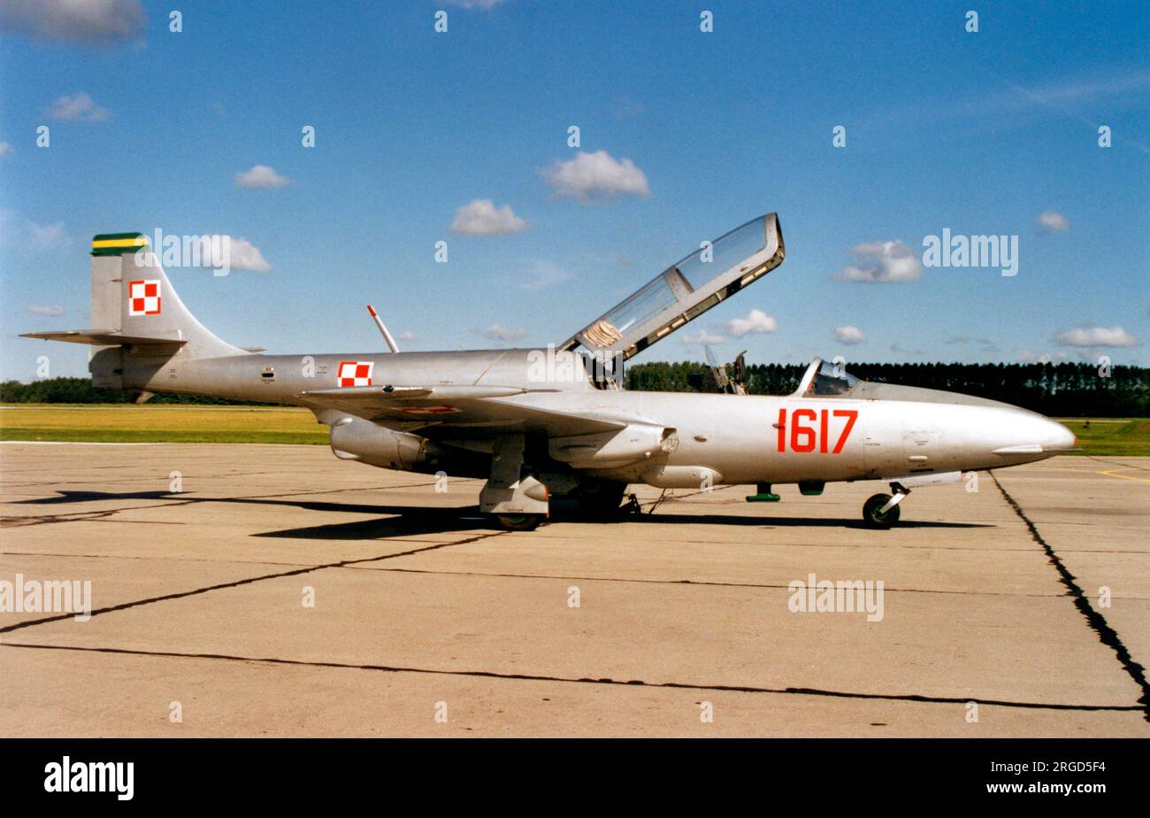 Polnische Luftwaffe - PZL-Mielec TS-11 Iskra 1617 (msn 3H1617). Stockfoto