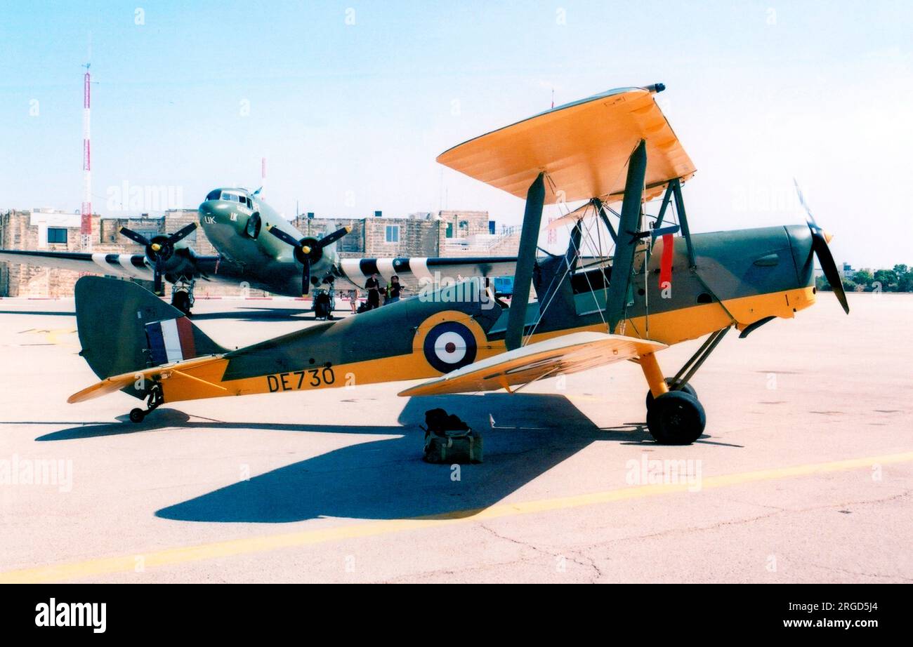 De Havilland DH.82A Tiger Moth G-ANFW - DE730 (msn 85660), Malta Aviation Museum, Ta Qali, Malta. Stockfoto