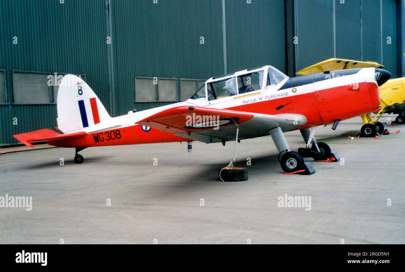 Royal Air Force - de Havilland Canada DHC-1 Chipmunk T.10 WG308 '8'. Stockfoto