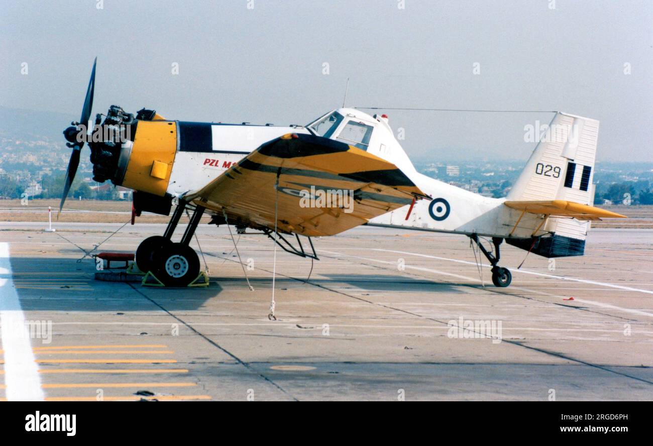 Hellenic Air Force – PZL-Mielec M-18B Dromader 029 (msn 1Z 010-29) Stockfoto