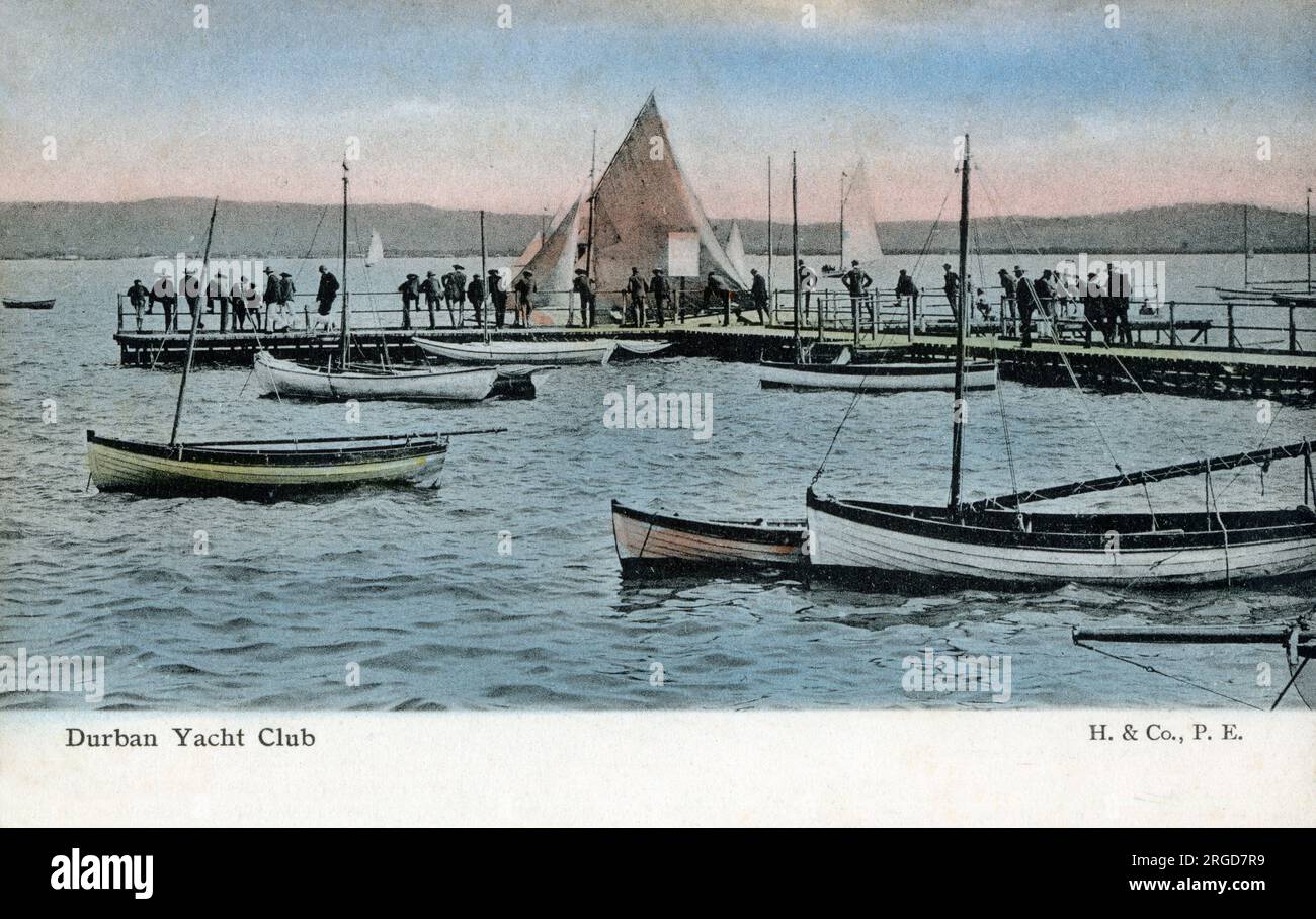 Durban Yacht Club, Durban, Natal, Südafrika. Stockfoto