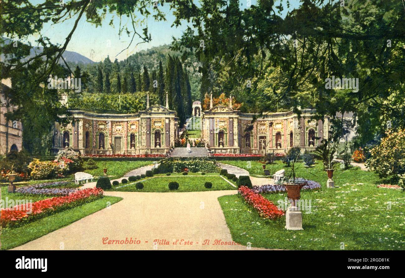 Villa d'Este Cernobbio, Italien Stockfoto