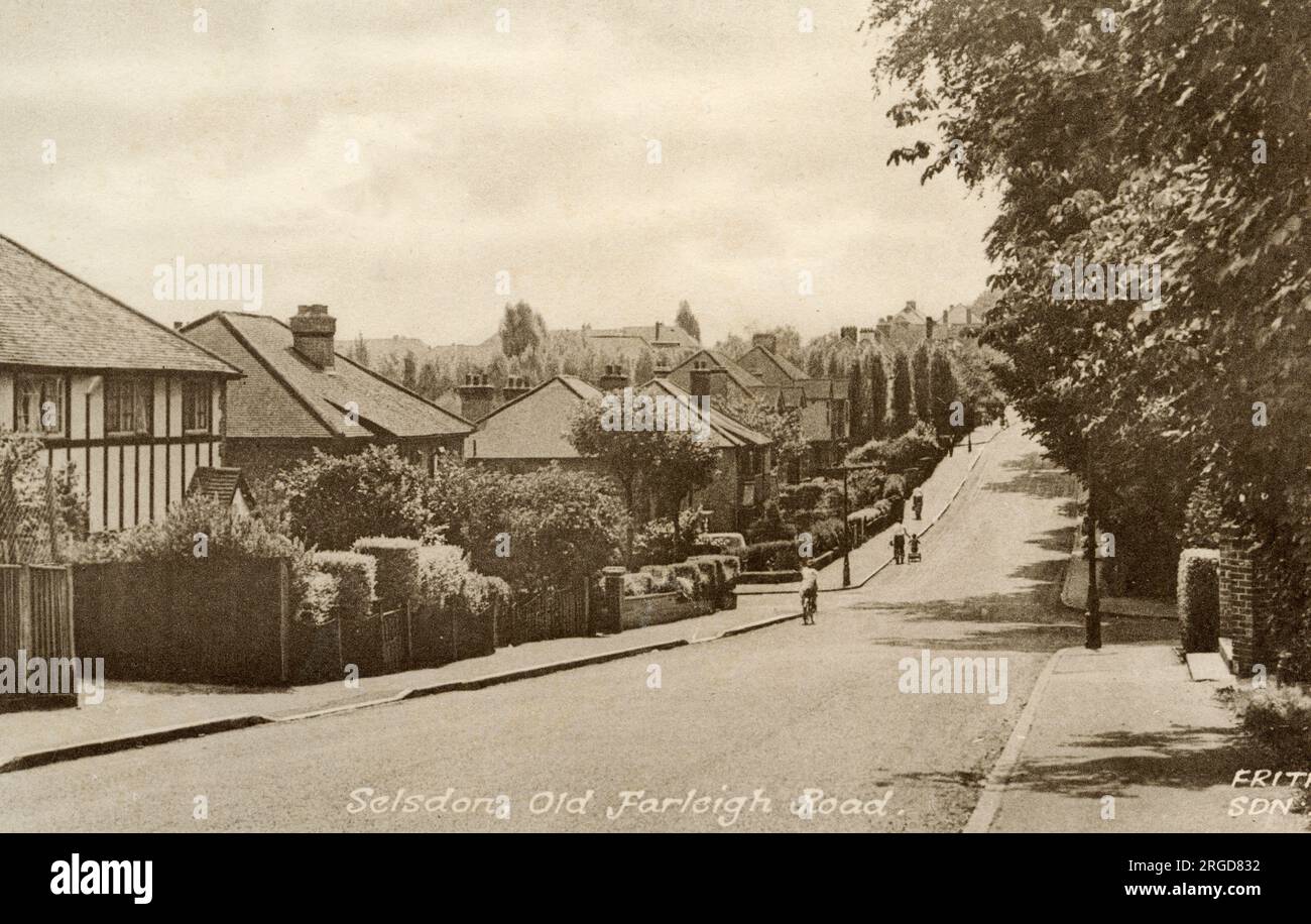 Old Farleigh Road, Selsdon, bei Croydon, Surrey Stockfoto