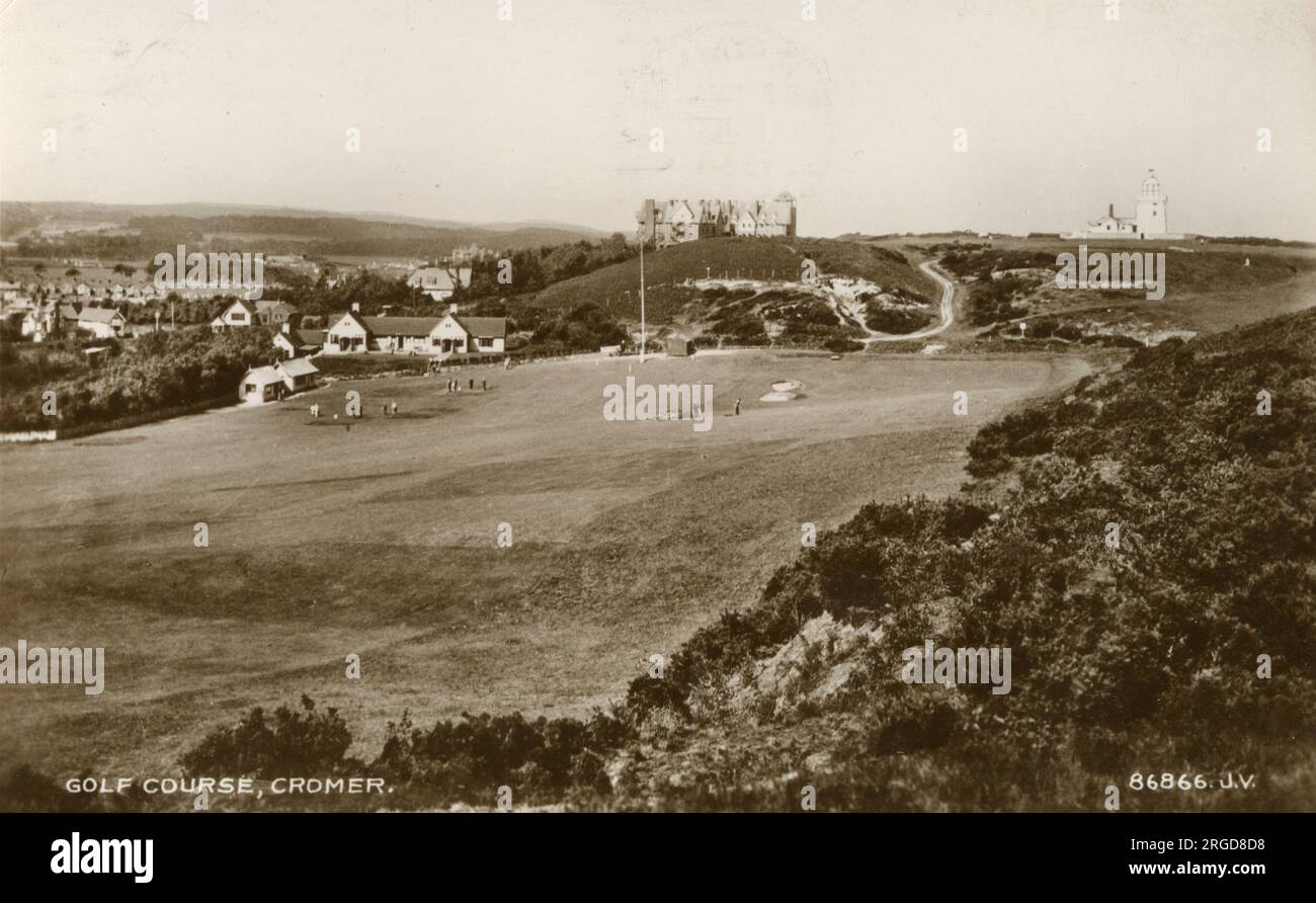 Golfplatz, Cromer, Norfolk Stockfoto
