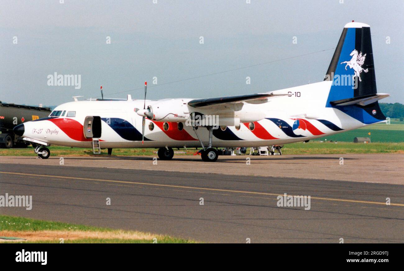 Koninklijke Luchtmacht - Fokker F-27-300m Troopship C-10 (msn 10160), vom 334. Geschwader. (Koninklijke Luchtmacht - Royal Netherlands Air Force). Stockfoto