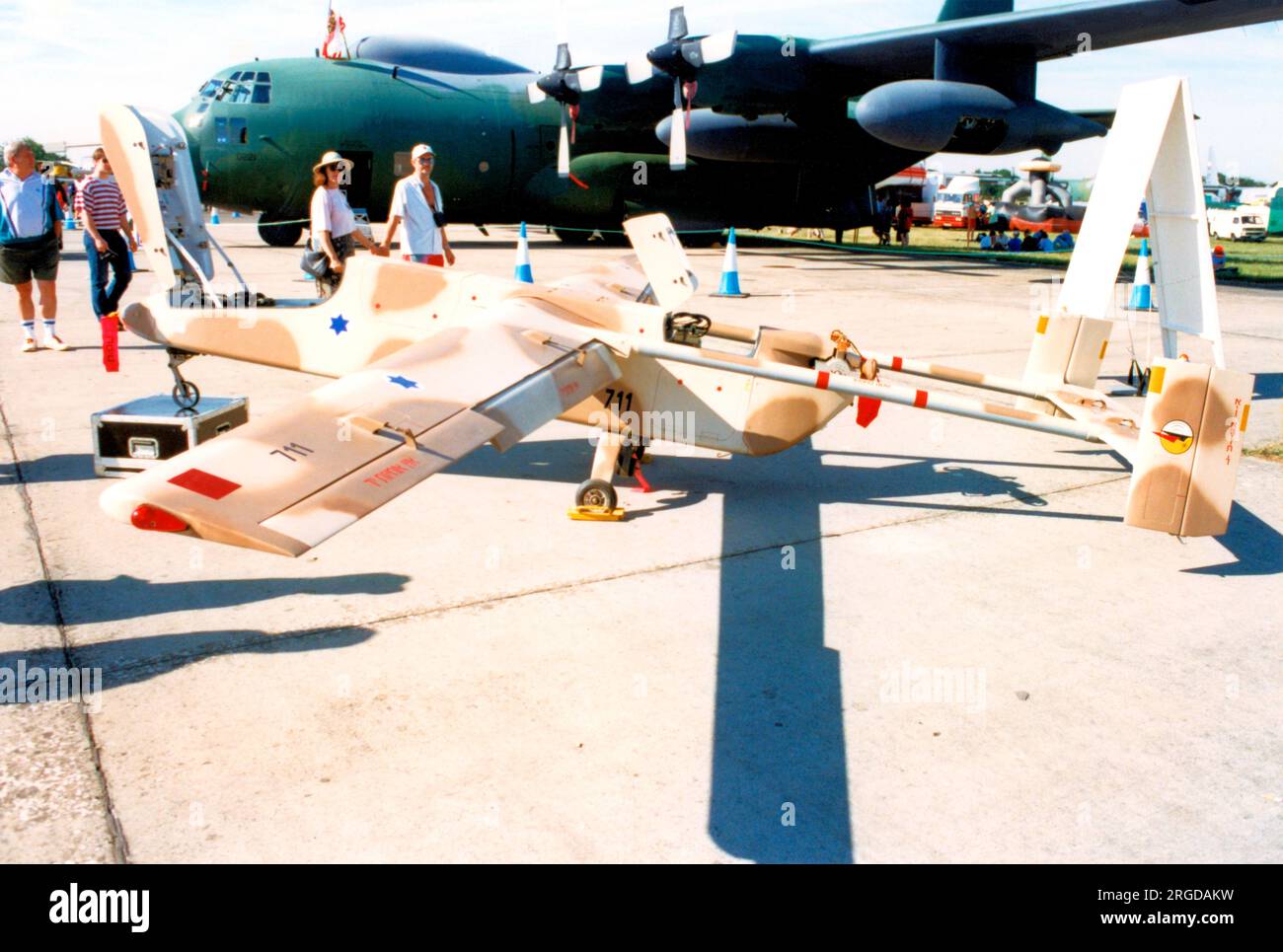 Israeli Defence Forces/Army - Israel Aircraft Industries Searcher I 723, auf der RAF Cottesmore for the Royal International Air Tattoo, am 21. Juli 2000. (Von der israelischen Armee offiziell als ‚Alectoris‘ bezeichnet als ‚•‘ x ‚œ‘ x ‚Hugla‘) Stockfoto
