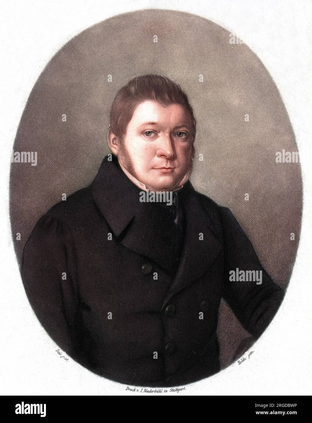 GUSTAV Schilling (1803 - 1881), deutsch-amerikanischer Musikologe. Stockfoto