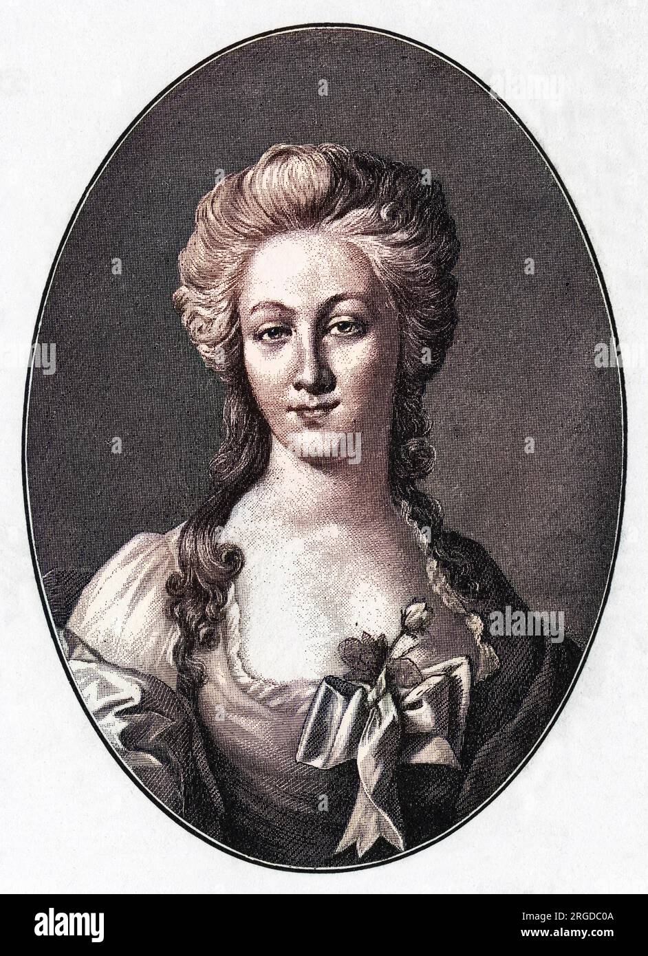 ANNA ELISABETH 'LILI' SCHONEMANN ist eine von vielen Frauen, die Goethe geliebt hat, aber sie liebte es, den Banker von Durckheim zu heiraten Stockfoto