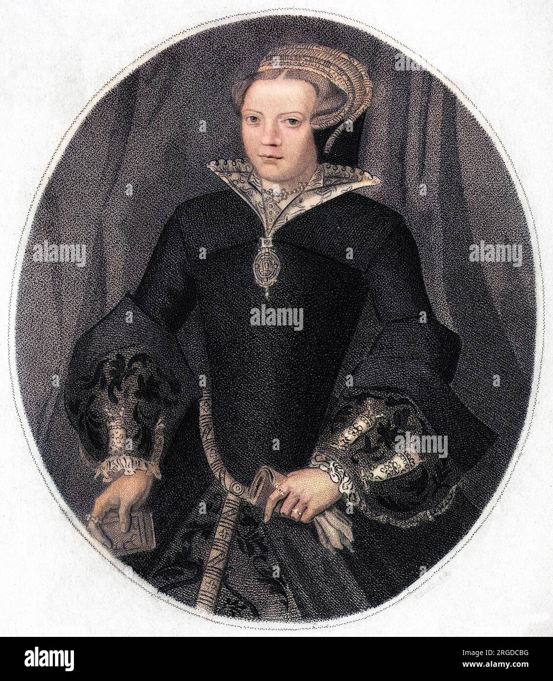 LADY MARY SIDNEY Nee Dudley) Ehefrau von Sir Henry Sidney, Mutter von Sir Philip Sidney Stockfoto