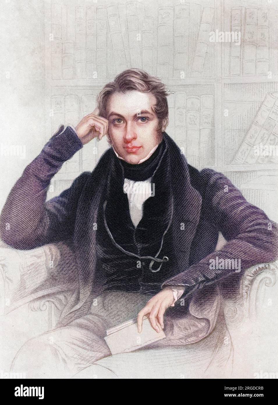 JOHN STERLING (1806 - 1844), Gelehrter und Schriftsteller, sehr beliebt, Freund führender Schriftsteller, insbesondere Carlyle, der eine Biografie schrieb. Stockfoto