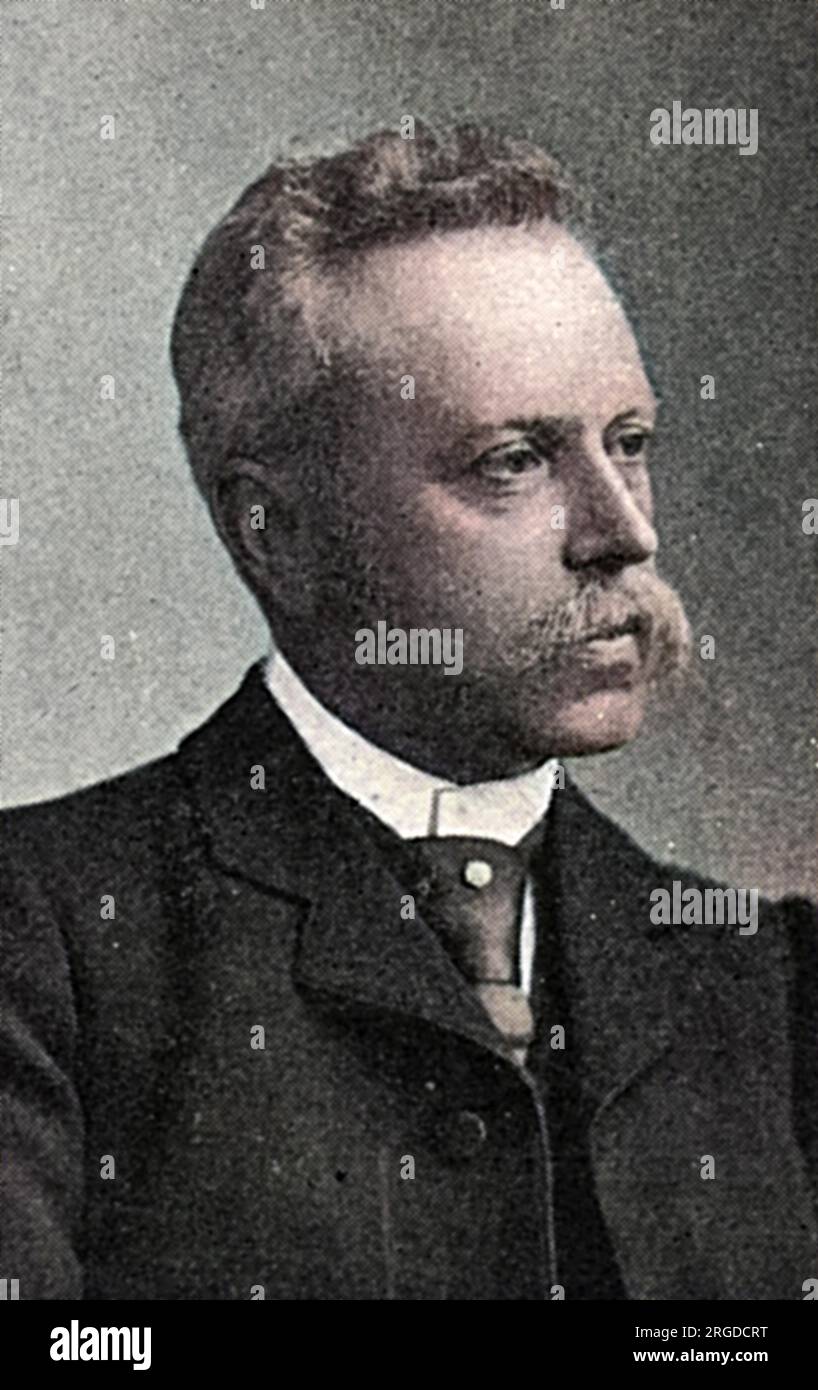JOHN KEMP STARLEY (1855 - 1901), Erfinder des Sicherheitsfahrrads [nicht zu verwechseln mit James Starley, der Radräder mit Speichen erfunden hat!) Stockfoto