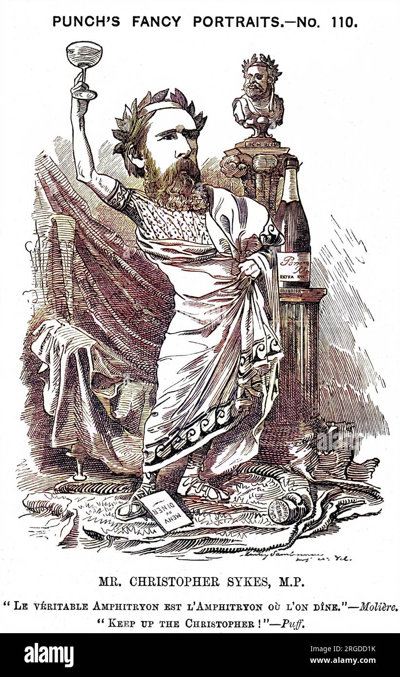 CHRISTOPHER SYKES (?1830-1898), Staatsmann. Stockfoto