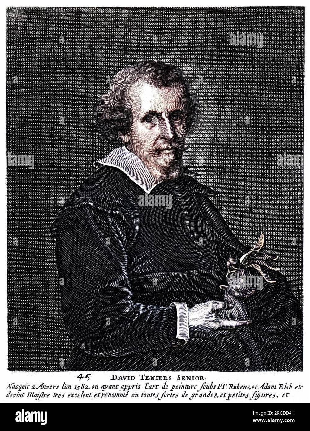 DAVID TENIERS (ÄLTESTER) Flämischer Künstler aus Antwerpen, Schüler von Rubens. Stockfoto
