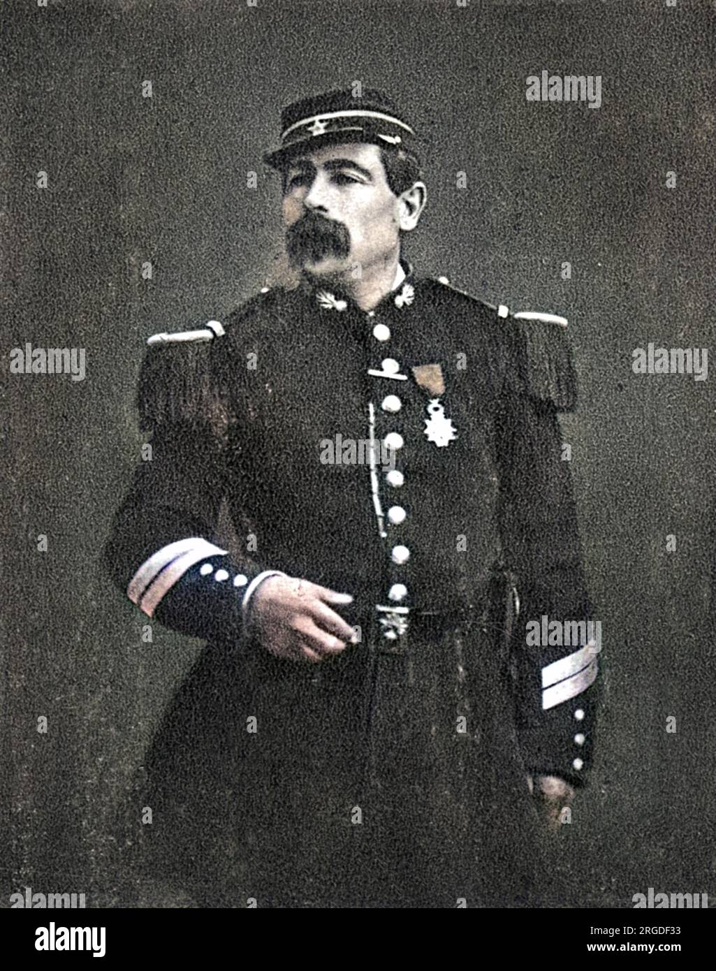 SERGENT HOFF - Militärheld der Belagerung von Paris, später zum Wächter des Soldat Inconnu ernannt, der unter dem Triumphbogen begraben wurde. Stockfoto