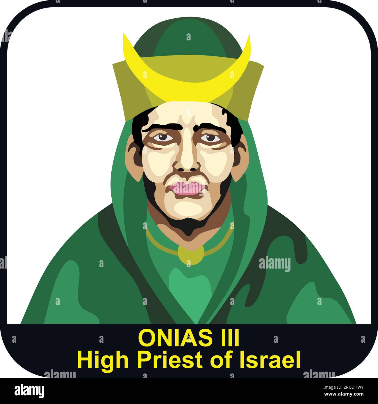 Onias III 42. Hochpriester Israels Stock Vektor