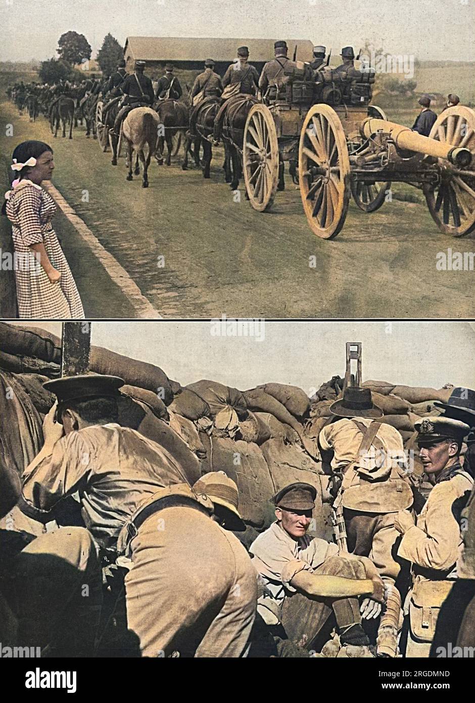 Das Periskop in einem australischen Graben der Dardanellen. Stockfoto