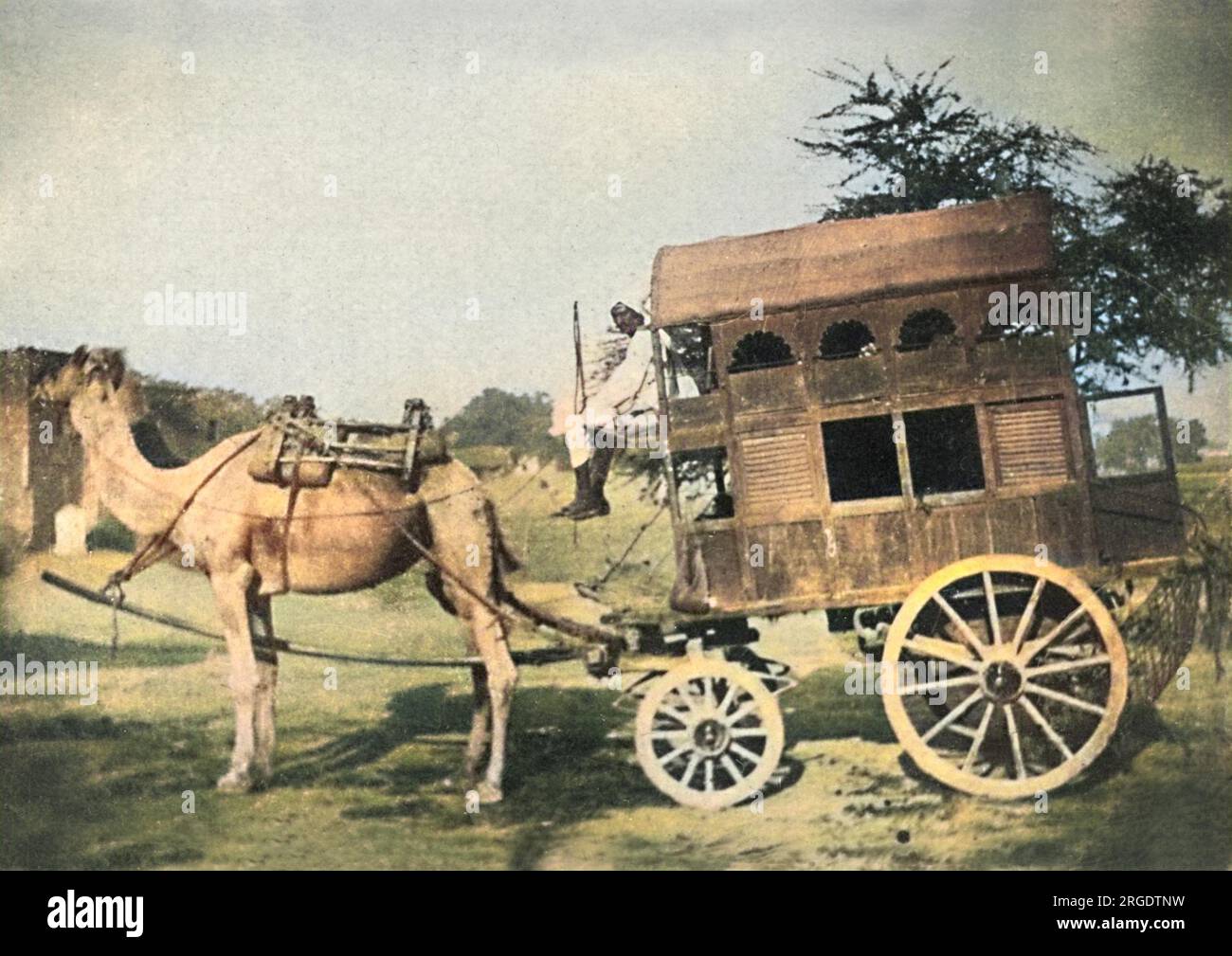 Ein Kamelfahrzeug in Indien. Stockfoto