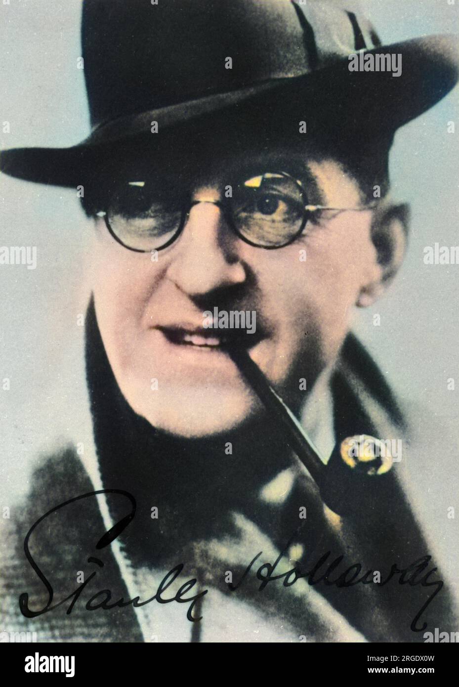 Porträtfoto von Stanley Holloway, englischer Bühne und Filmschauspieler, Komiker, Sänger, Dichter und Monologe Stockfoto