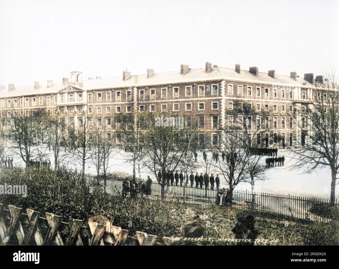 Winchester Barracks in den frühen 1900er. Stockfoto