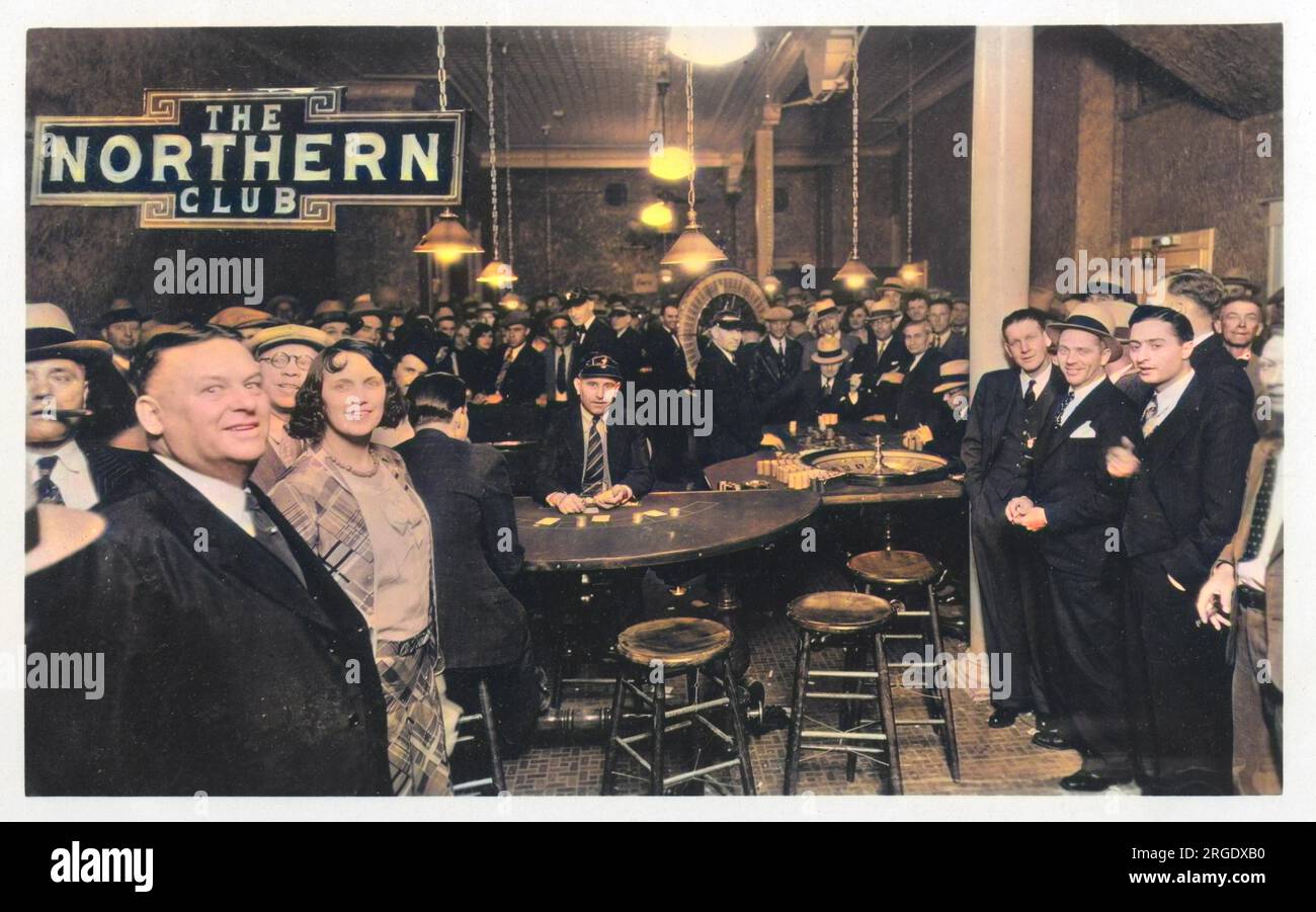 Szene im Northern Club, 207 Center Street, Reno, Nevada, USA Stockfoto