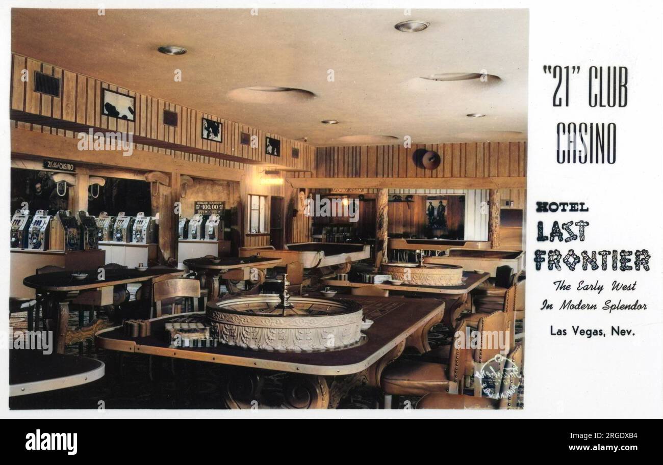 21 Club Casino, Hotel Last Frontier, Las Vegas, Nevada, USA. Stockfoto