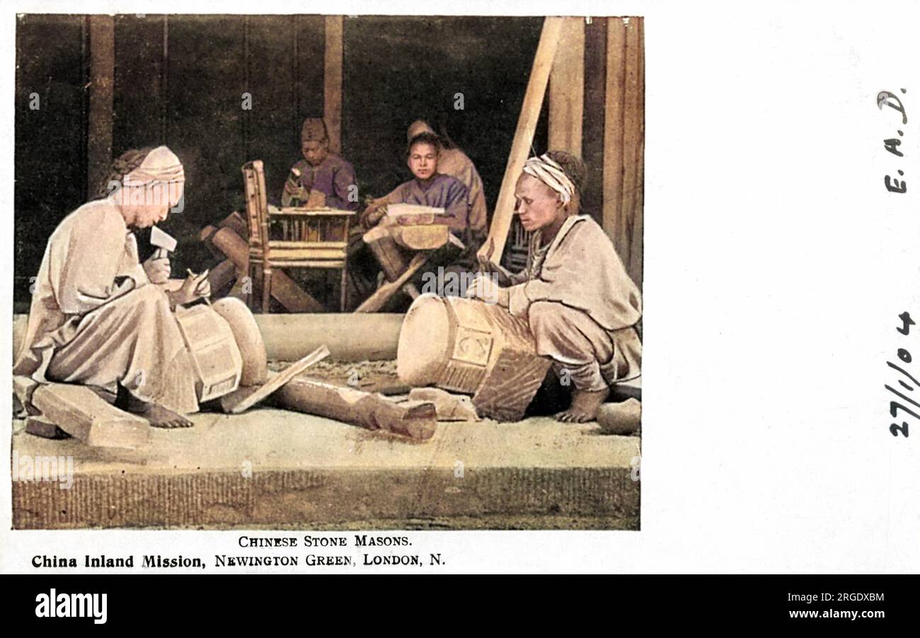 China Inland Mission - Stein Maurer Stockfoto