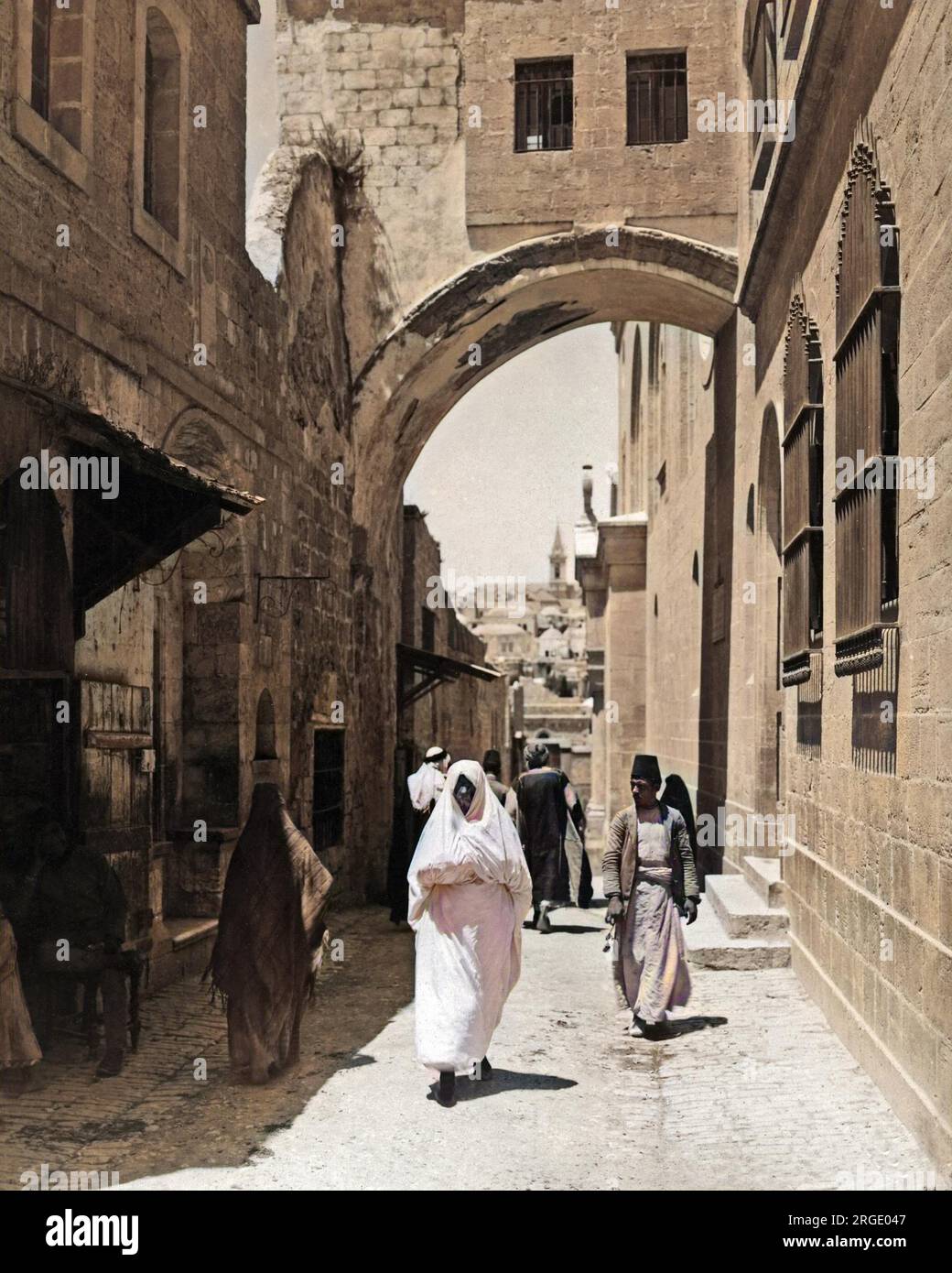 Ecce Homo Arch, Via Dolorosa, Jerusalem, Heiliges Land. Stockfoto