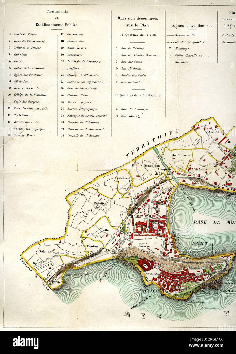 Monaco - Blatt 1 Stockfoto