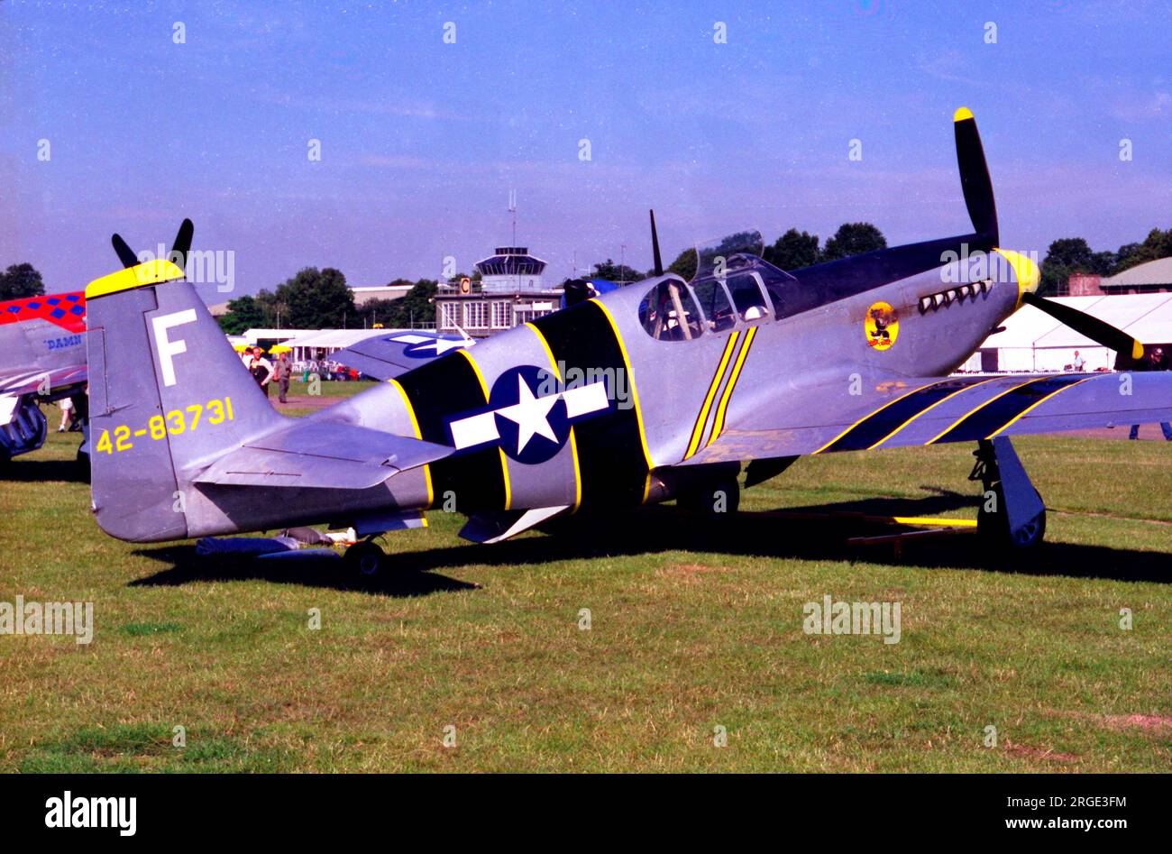Nordamerikanische A-36A N251A/42-83731 (MSN 97-15949), von der Fighter Collection, in Duxford, Großbritannien. Stockfoto