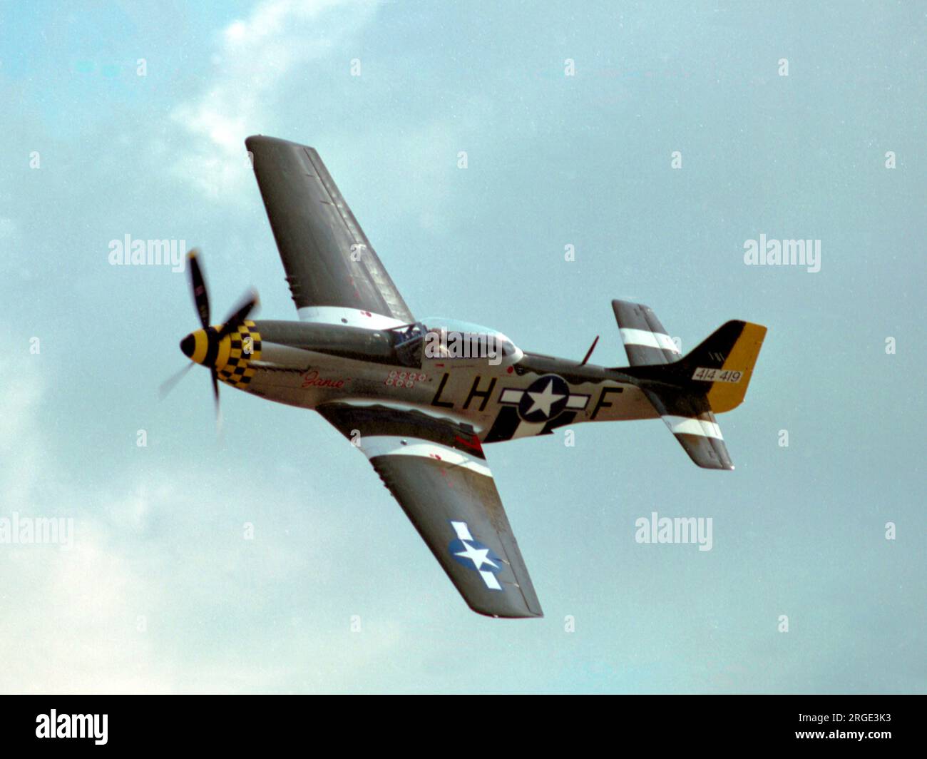 Nordamerikanische P-51D Mustang G-MSTG „Janie“ (msn 122-48271) Stockfoto