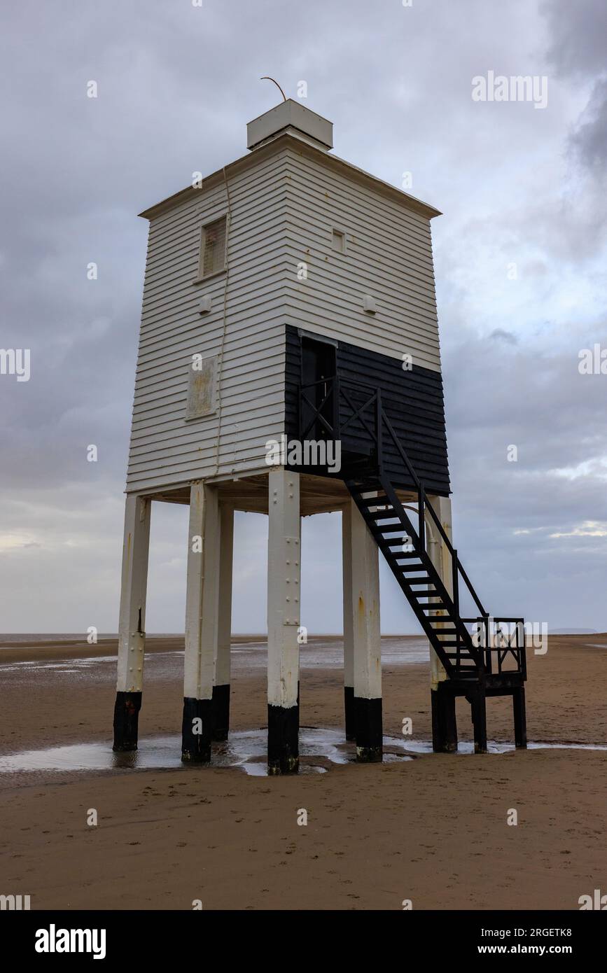 Burnham-on-Sea Low Lighthouse, Somerset, Großbritannien Stockfoto