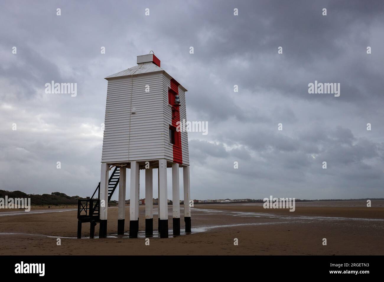 Burnham-on-Sea Low Lighthouse, Somerset, Großbritannien Stockfoto