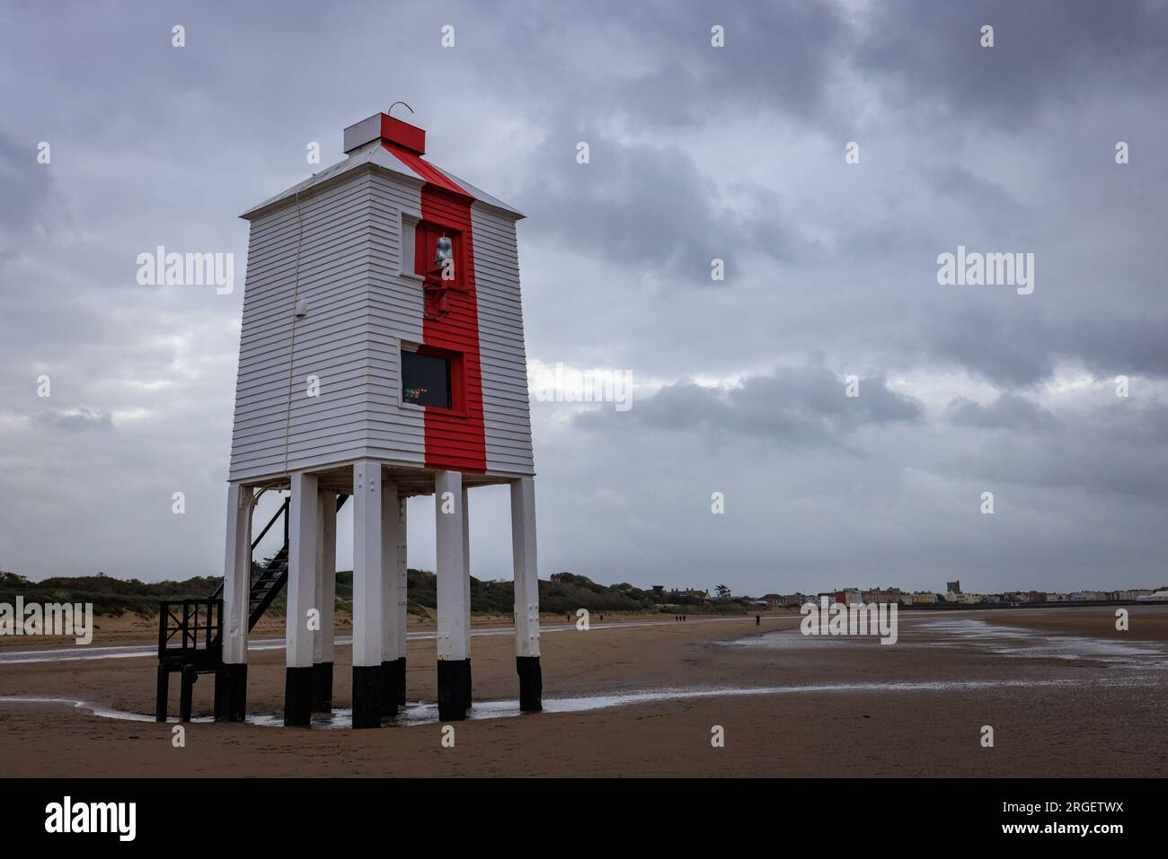 Burnham-on-Sea Low Lighthouse, Somerset, Großbritannien Stockfoto