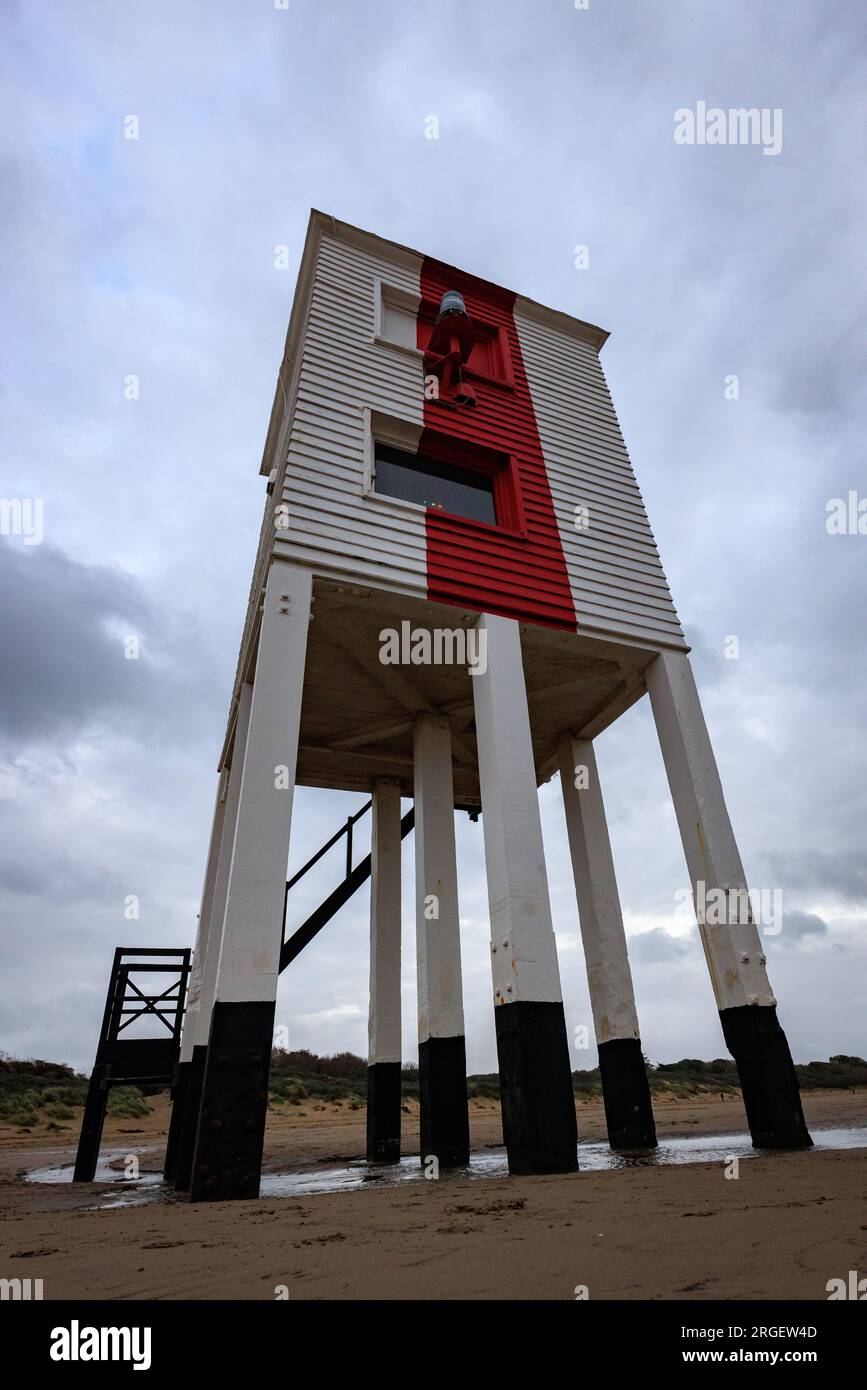 Burnham-on-Sea Low Lighthouse, Somerset, Großbritannien Stockfoto