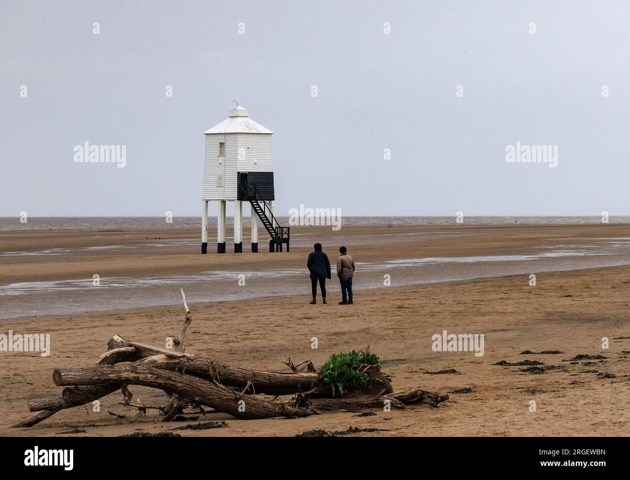 Burnham-on-Sea Low Lighthouse, Somerset, Großbritannien Stockfoto