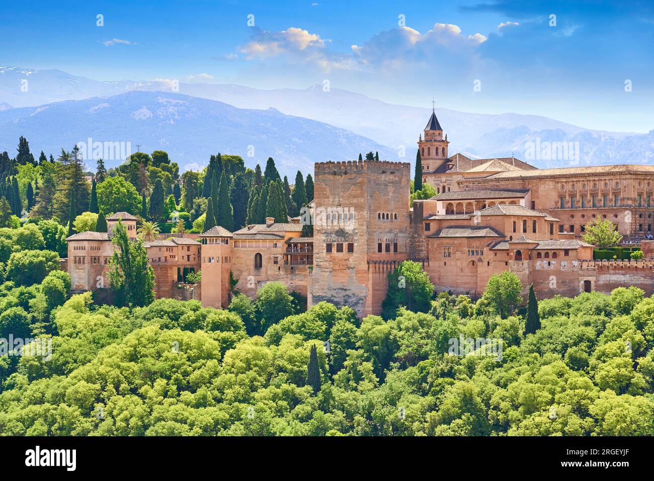 Alhambra Palast, Granada, Andalusien, Spanien, Unesco Stockfoto