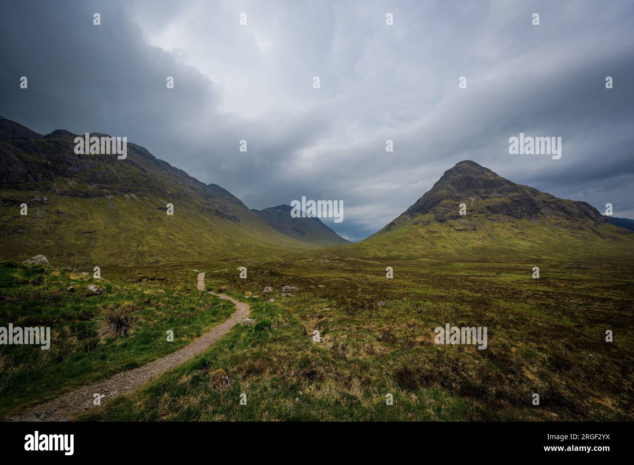Highland Mountains in Glencoe Stockfoto