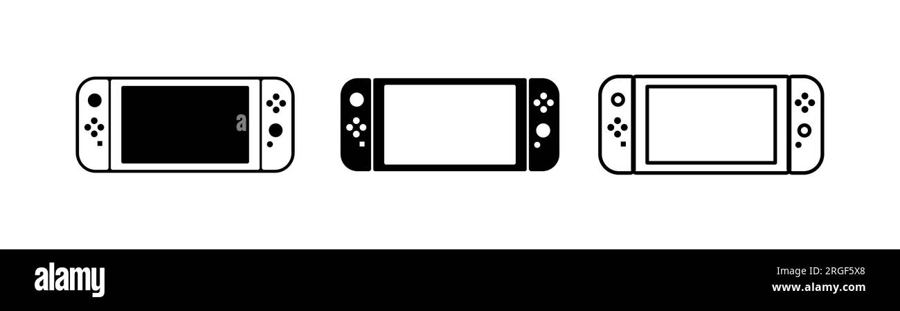 Nintendo Switch Game Controller Designvorlage Symbol. Stock Vektor