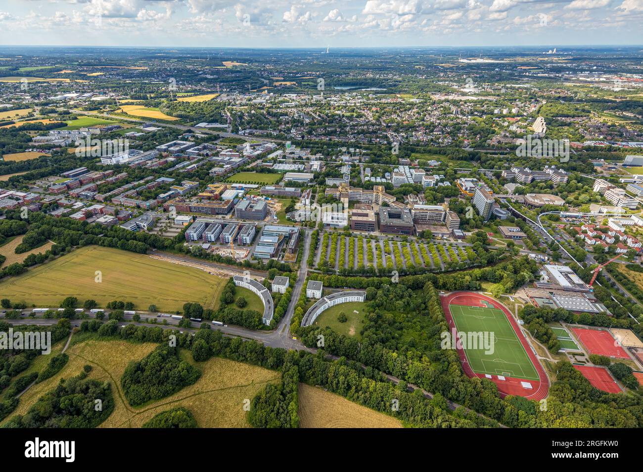 Luftaufnahme, Technologieuniversität Dortmund, Studentengewerkschaft mit Ã’Ãƀ™Ãƒâ Ãƀ Æâ’‒Æâ Ãƀ™’‚¢Ãƀ™Ãƒâ€ Æâ â Stockfoto