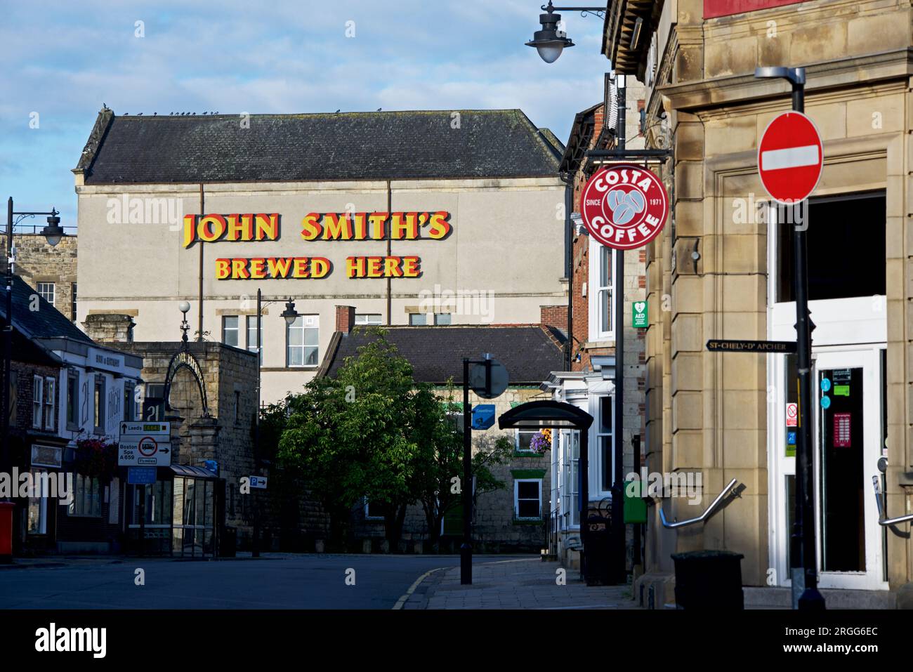 Die John Smith's Brewery in Tadcaster, North Yorkshire, England, Großbritannien Stockfoto