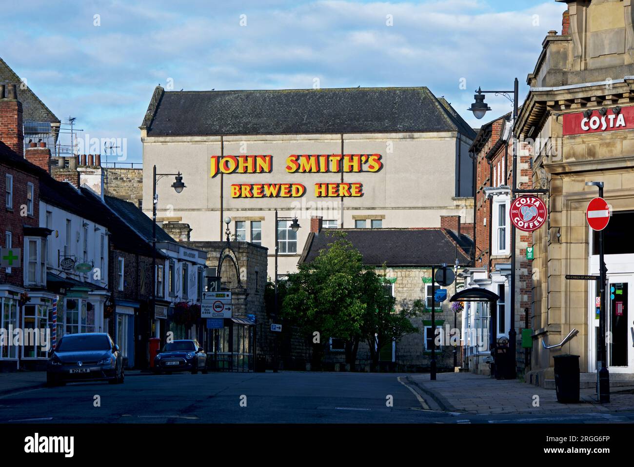 Die John Smith's Brewery in Tadcaster, North Yorkshire, England, Großbritannien Stockfoto