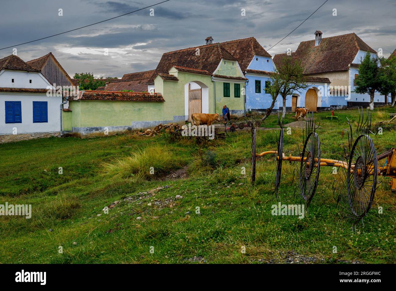 Das Dorf Viskar in Rumänien Stockfoto